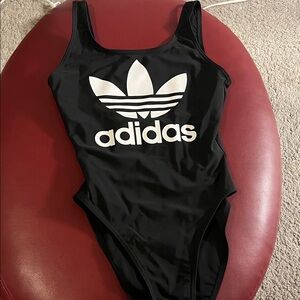 Classic Adidas Black One-Piece Bodysuit